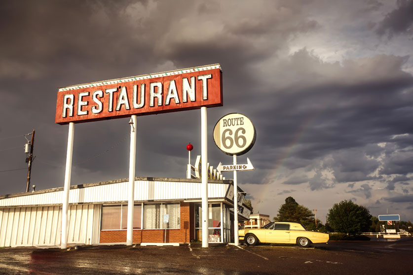 route 66 autos tura, etterem